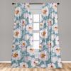 Ambesonne Garden Scene Curtains, Springtime Neutral Boho Pastel Colors Sketch Art of Minimalist Flowers Vintage, Window Treatments 2 Panel Set for Living Room Bedroom, Pair of – 28″ x 63″, Rose White(Cadet Blue Pale Mauve)