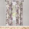 Ambesonne Garden Scene Curtains, Springtime Neutral Boho Pastel Colors Sketch Art of Minimalist Flowers Vintage, Window Treatments 2 Panel Set for Living Room Bedroom, Pair of – 28″ x 63″, Rose White(Pale Purpleblue Burgundy)