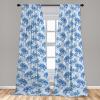 Ambesonne Garden Scene Curtains, Springtime Neutral Boho Pastel Colors Sketch Art of Minimalist Flowers Vintage, Window Treatments 2 Panel Set for Living Room Bedroom, Pair of – 28″ x 63″, Rose White(Pale Azure Blue Sea Blue)