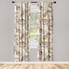 Ambesonne Garden Scene Curtains, Springtime Neutral Boho Pastel Colors Sketch Art of Minimalist Flowers Vintage, Window Treatments 2 Panel Set for Living Room Bedroom, Pair of – 28″ x 63″, Rose White(Pale Camel Fawn and Eggshell)