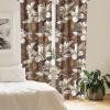 Ambesonne Garden Scene Curtains, Springtime Neutral Boho Pastel Colors Sketch Art of Minimalist Flowers Vintage, Window Treatments 2 Panel Set for Living Room Bedroom, Pair of – 28″ x 63″, Rose White(Maroon Eggshell Amber)