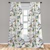 Ambesonne Garden Scene Curtains, Springtime Neutral Boho Pastel Colors Sketch Art of Minimalist Flowers Vintage, Window Treatments 2 Panel Set for Living Room Bedroom, Pair of – 28″ x 63″, Rose White(Reseda Green Soft Blue)