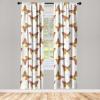 Ambesonne Garden Scene Curtains, Springtime Neutral Boho Pastel Colors Sketch Art of Minimalist Flowers Vintage, Window Treatments 2 Panel Set for Living Room Bedroom, Pair of – 28″ x 63″, Rose White(Pale Coffee and Pale Maroon)