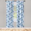 Ambesonne Garden Scene Curtains, Springtime Neutral Boho Pastel Colors Sketch Art of Minimalist Flowers Vintage, Window Treatments 2 Panel Set for Living Room Bedroom, Pair of – 28″ x 63″, Rose White(Pale Azure Blue Sea Blue)
