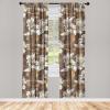 Ambesonne Garden Scene Curtains, Springtime Neutral Boho Pastel Colors Sketch Art of Minimalist Flowers Vintage, Window Treatments 2 Panel Set for Living Room Bedroom, Pair of – 28″ x 63″, Rose White(Maroon Eggshell Amber)