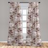 Ambesonne Garden Scene Curtains, Springtime Neutral Boho Pastel Colors Sketch Art of Minimalist Flowers Vintage, Window Treatments 2 Panel Set for Living Room Bedroom, Pair of – 28″ x 63″, Rose White(Pale Purpleblue Burgundy)