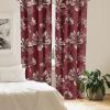 Ambesonne Garden Scene Curtains, Springtime Neutral Boho Pastel Colors Sketch Art of Minimalist Flowers Vintage, Window Treatments 2 Panel Set for Living Room Bedroom, Pair of – 28″ x 63″, Rose White(Dimgray Burgundy)