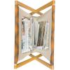 Ambesonne Hearts Magazine and Book Holder, Rhythmic Sponge Print Look Cutsy Valentines Romance Love, Floor Rack Decor for Interior of Home & Office, 22″ x 19″, Blush Pastel Pink(Apricot and Amber)
