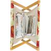 Ambesonne Hearts Magazine and Book Holder, Rhythmic Sponge Print Look Cutsy Valentines Romance Love, Floor Rack Decor for Interior of Home & Office, 22″ x 19″, Blush Pastel Pink(Pale Green Vermilion)