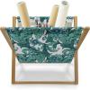 Ambesonne Hearts Magazine and Book Holder, Rhythmic Sponge Print Look Cutsy Valentines Romance Love, Floor Rack Decor for Interior of Home & Office, 22″ x 19″, Blush Pastel Pink(Sea Blue and Jade Green)