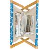 Ambesonne Hearts Magazine and Book Holder, Rhythmic Sponge Print Look Cutsy Valentines Romance Love, Floor Rack Decor for Interior of Home & Office, 22″ x 19″, Blush Pastel Pink(Azure Blue Cobalt Blue)