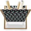 Ambesonne Hearts Magazine and Book Holder, Rhythmic Sponge Print Look Cutsy Valentines Romance Love, Floor Rack Decor for Interior of Home & Office, 22″ x 19″, Blush Pastel Pink(Turquoise Charcoal Grey)