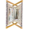 Ambesonne Hearts Magazine and Book Holder, Rhythmic Sponge Print Look Cutsy Valentines Romance Love, Floor Rack Decor for Interior of Home & Office, 22″ x 19″, Blush Pastel Pink(Eggshell and Plum)
