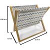 Ambesonne Hearts Magazine and Book Holder, Rhythmic Sponge Print Look Cutsy Valentines Romance Love, Floor Rack Decor for Interior of Home & Office, 22″ x 19″, Blush Pastel Pink(Coffee Charcoal Grey)