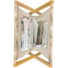 Ambesonne Hearts Magazine and Book Holder, Rhythmic Sponge Print Look Cutsy Valentines Romance Love, Floor Rack Decor for Interior of Home & Office, 22″ x 19″, Blush Pastel Pink(Beige Pale Camel)