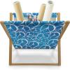 Ambesonne Hearts Magazine and Book Holder, Rhythmic Sponge Print Look Cutsy Valentines Romance Love, Floor Rack Decor for Interior of Home & Office, 22″ x 19″, Blush Pastel Pink(Azure Blue Cobalt Blue)