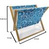 Ambesonne Hearts Magazine and Book Holder, Rhythmic Sponge Print Look Cutsy Valentines Romance Love, Floor Rack Decor for Interior of Home & Office, 22″ x 19″, Blush Pastel Pink(Azure Blue Cobalt Blue)