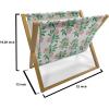 Ambesonne Hearts Magazine and Book Holder, Rhythmic Sponge Print Look Cutsy Valentines Romance Love, Floor Rack Decor for Interior of Home & Office, 22″ x 19″, Blush Pastel Pink(Green Burnt Sienna)