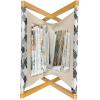 Ambesonne Love Magazine and Book Holder, Hipster Hearts Pattern with Love You Texts Heart Shapes Valentines Day Theme, Floor Rack Decor for Interior of Home & Office, 22″ x 19″, Vermilion Multicolor(Black Grey White)