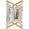 Ambesonne Love Magazine and Book Holder, Hipster Hearts Pattern with Love You Texts Heart Shapes Valentines Day Theme, Floor Rack Decor for Interior of Home & Office, 22″ x 19″, Vermilion Multicolor(Teal White)