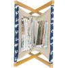 Ambesonne Love Magazine and Book Holder, Hipster Hearts Pattern with Love You Texts Heart Shapes Valentines Day Theme, Floor Rack Decor for Interior of Home & Office, 22″ x 19″, Vermilion Multicolor(Violet Blue White)