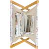 Ambesonne Love Magazine and Book Holder, Hipster Hearts Pattern with Love You Texts Heart Shapes Valentines Day Theme, Floor Rack Decor for Interior of Home & Office, 22″ x 19″, Vermilion Multicolor(Pale Blue Navy Blue)