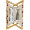 Ambesonne Love Magazine and Book Holder, Hipster Hearts Pattern with Love You Texts Heart Shapes Valentines Day Theme, Floor Rack Decor for Interior of Home & Office, 22″ x 19″, Vermilion Multicolor(Peach and Multicolor)