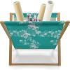 Ambesonne Love Magazine and Book Holder, Hipster Hearts Pattern with Love You Texts Heart Shapes Valentines Day Theme, Floor Rack Decor for Interior of Home & Office, 22″ x 19″, Vermilion Multicolor(Turquoise White)