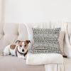 Ambesonne Modern Throw Pillow Cushion Cover, Geometric Triangle Shapes Zig Zag Triggering Lines Minimalist Pattern Print, Decorative Square Accent Pillow Case, 18″ X 18″, Black and White(Yellow Black)