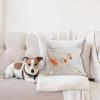 Ambesonne Modern Throw Pillow Cushion Cover, Geometric Triangle Shapes Zig Zag Triggering Lines Minimalist Pattern Print, Decorative Square Accent Pillow Case, 18″ X 18″, Black and White(Orange Beige)