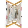 Ambesonne Romantic Magazine and Book Holder, Continuous Hand Drawn Hearts as Clover Leaves Monochrome Valentine’s Day, Floor Rack Decor for Interior of Home & Office, 22″ x 19″, Hot Pink and White(Charcoal Grey Pink White)