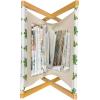 Ambesonne Romantic Magazine and Book Holder, Continuous Hand Drawn Hearts as Clover Leaves Monochrome Valentine’s Day, Floor Rack Decor for Interior of Home & Office, 22″ x 19″, Hot Pink and White(Green White)