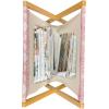 Ambesonne Romantic Magazine and Book Holder, Continuous Hand Drawn Hearts as Clover Leaves Monochrome Valentine’s Day, Floor Rack Decor for Interior of Home & Office, 22″ x 19″, Hot Pink and White(Pastel Pink and White)