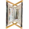 Ambesonne Romantic Magazine and Book Holder, Continuous Hand Drawn Hearts as Clover Leaves Monochrome Valentine’s Day, Floor Rack Decor for Interior of Home & Office, 22″ x 19″, Hot Pink and White(Dark Taupe Multicolor)