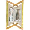 Ambesonne Romantic Magazine and Book Holder, Continuous Hand Drawn Hearts as Clover Leaves Monochrome Valentine’s Day, Floor Rack Decor for Interior of Home & Office, 22″ x 19″, Hot Pink and White(Earth Yellow White)