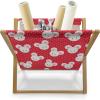 Ambesonne Romantic Magazine and Book Holder, Continuous Hand Drawn Hearts as Clover Leaves Monochrome Valentine’s Day, Floor Rack Decor for Interior of Home & Office, 22″ x 19″, Hot Pink and White(Dark Pink and White)