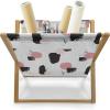 Ambesonne Romantic Magazine and Book Holder, Continuous Hand Drawn Hearts as Clover Leaves Monochrome Valentine’s Day, Floor Rack Decor for Interior of Home & Office, 22″ x 19″, Hot Pink and White(Charcoal Grey Pink White)