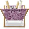 Ambesonne Romantic Magazine and Book Holder, Valentines Day Pattern with Heart Shapes in Gradient Pastel Love, Floor Rack Decor for Interior of Home & Office, 22″ x 19″, Coral Maroon and Magenta(Pale Fuchsia Plum White)