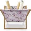 Ambesonne Romantic Magazine and Book Holder, Valentines Day Pattern with Heart Shapes in Gradient Pastel Love, Floor Rack Decor for Interior of Home & Office, 22″ x 19″, Coral Maroon and Magenta(Pale Pink Purple Green)
