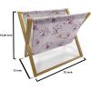 Ambesonne Romantic Magazine and Book Holder, Valentines Day Pattern with Heart Shapes in Gradient Pastel Love, Floor Rack Decor for Interior of Home & Office, 22″ x 19″, Coral Maroon and Magenta(Pale Pink Purple Green)