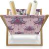 Ambesonne Romantic Magazine and Book Holder, Valentines Day Pattern with Heart Shapes in Gradient Pastel Love, Floor Rack Decor for Interior of Home & Office, 22″ x 19″, Coral Maroon and Magenta(Rose Magenta and Pale Pink)