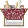 Ambesonne Romantic Magazine and Book Holder, Valentines Day Pattern with Heart Shapes in Gradient Pastel Love, Floor Rack Decor for Interior of Home & Office, 22″ x 19″, Coral Maroon and Magenta(Ruby and Blush)