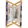 Ambesonne Romantic Magazine and Book Holder, Valentines Day Pattern with Heart Shapes in Gradient Pastel Love, Floor Rack Decor for Interior of Home & Office, 22″ x 19″, Coral Maroon and Magenta(Indigo Dried Rose White)