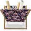 Ambesonne Romantic Magazine and Book Holder, Valentines Day Pattern with Heart Shapes in Gradient Pastel Love, Floor Rack Decor for Interior of Home & Office, 22″ x 19″, Coral Maroon and Magenta(Indigo Dried Rose White)