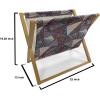 Ambesonne Romantic Magazine and Book Holder, Valentines Day Pattern with Heart Shapes in Gradient Pastel Love, Floor Rack Decor for Interior of Home & Office, 22″ x 19″, Coral Maroon and Magenta(Brown and Multicolor)