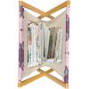 Ambesonne Romantic Magazine and Book Holder, Valentines Day Pattern with Heart Shapes in Gradient Pastel Love, Floor Rack Decor for Interior of Home & Office, 22″ x 19″, Coral Maroon and Magenta(Rose Magenta and Pale Pink)