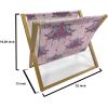 Ambesonne Romantic Magazine and Book Holder, Valentines Day Pattern with Heart Shapes in Gradient Pastel Love, Floor Rack Decor for Interior of Home & Office, 22″ x 19″, Coral Maroon and Magenta(Rose Magenta and Pale Pink)