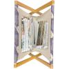 Ambesonne Romantic Magazine and Book Holder, Valentines Day Pattern with Heart Shapes in Gradient Pastel Love, Floor Rack Decor for Interior of Home & Office, 22″ x 19″, Coral Maroon and Magenta(Pale Purple Cream)