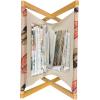 Ambesonne Romantic Magazine and Book Holder, Valentines Day Pattern with Heart Shapes in Gradient Pastel Love, Floor Rack Decor for Interior of Home & Office, 22″ x 19″, Coral Maroon and Magenta(Peach Pastel Pink)