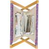 Ambesonne Romantic Magazine and Book Holder, Valentines Day Pattern with Heart Shapes in Gradient Pastel Love, Floor Rack Decor for Interior of Home & Office, 22″ x 19″, Coral Maroon and Magenta(Violet Pale Fuchsia Lilac)